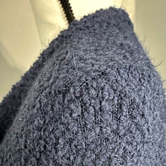 Torrid Navy Blue Popcorn Open Front Duster Sweater! Size 1X! NWT! - Picture 9 of 13